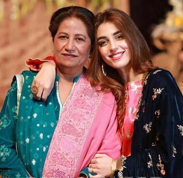 Maya Ali with her mother